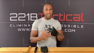 Best Tactical Gloves 2021  221B Commander Gloves Full Dexterity Cut Resistant Hard Knuckle Demo [upl. by Bettzel]