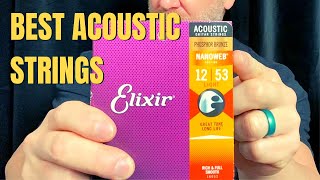 Best Acoustic Strings for Warmer Tone Elixir Phosphor Bronze Nanoweb Review [upl. by Tare]