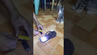 Testing High Voltage Transformer with 18650 battery [upl. by Nuahs]