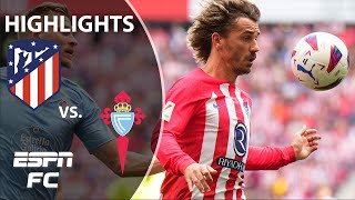 Atletico Madrid vs Celta Vigo  LALIGA Highlights  ESPN FC [upl. by Torruella]