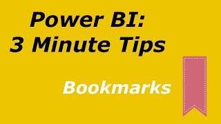 Power BI 3 Minute Tips  Bookmarks [upl. by Reniti]