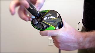 Utry Adjusting the Callaway EPIC Flash Driver [upl. by Magill]