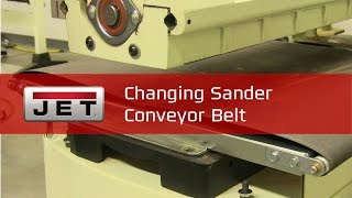 Changing Drum Sander Conveyor Belt  TipTuesday [upl. by Noma]