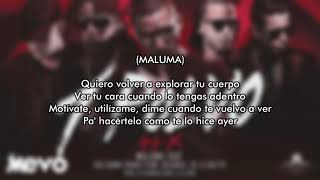 Maluma  Un Polvo Letra feat Bad Bunny Arcángel Ñengo Flow amp De La Ghetto [upl. by Cull]