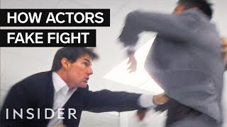 How Actors Fake Fight In Movies  Movies Insider [upl. by Niffirg]