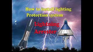 How To Install Lighting Arrester Lighting Arrester  Indelec ESE Lightning Conductor  Electrical [upl. by Annim]