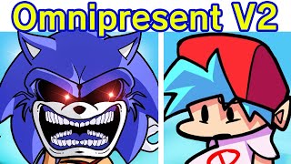 Friday Night Funkin VS Omnipresent V2 The Executable Entourage amp Ending FNF ModSONICEXE [upl. by Yelrehs]