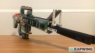 Lego M4A1 brickshooter Working [upl. by Tingey608]