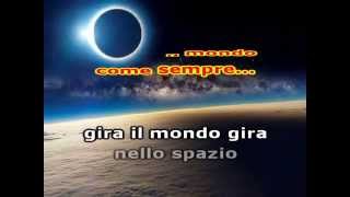 IL MONDO Jimmy Fontana  KARAOKE VERSION  VIDEOKARAOKEMANIA [upl. by Beaver]