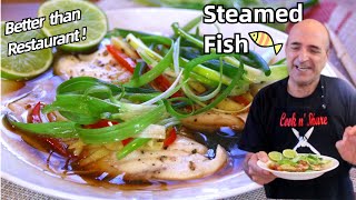 🐟 Restaurant Style Steamed Fish in 30 Minutes [upl. by Donelson]