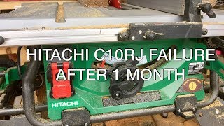 CRITICAL FAILURE  The Hitachi C10RJ Jobsite Table Saw is Broken [upl. by Casady]