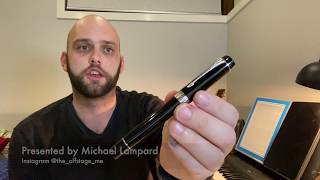 Parker Duofold Centennial Classic Black Fountain Pen Review [upl. by Beberg953]