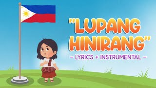 LUPANG HINIRANG  LYRICS  INSTRUMENTAL  Hiraya TV [upl. by Campball]