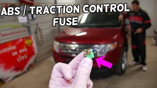 FORD EDGE ABS PUMP TRACTION CONTROL FUSE LOCATION REPLACEMENT [upl. by Wan776]