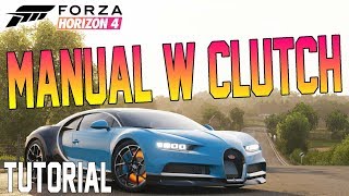 Forza Horizon 4  How To Play Manual WITH Clutch Tutorial  Tips [upl. by Eadrahc]