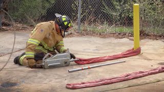 Tie Back Rig Part 2 Anchoring the System  Vehicle Extrication Fireground Training [upl. by Aivat]