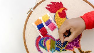 Sri Lankan Hand Embroidery Designs for Beginners  by DIY Stitching [upl. by Favata]