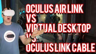 Air Link vs Virtual Desktop vs Oculus Link Cable Latency amp FPS  Half Life Alyx Comparison [upl. by Aihsenor]