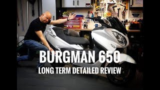 2018 Suzuki Burgman 650 Executive  Long Term Review [upl. by Goodman]