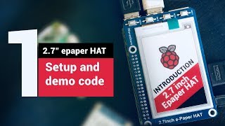 Raspberry Pi Epaper Display demo [upl. by Dal]