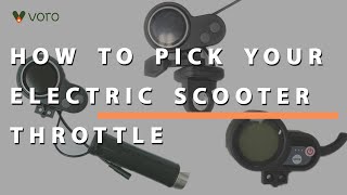 Whats the best electric scooter throttle Finger Thumb and Twist [upl. by Wong]