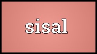 Sisal Meaning [upl. by Lseil159]