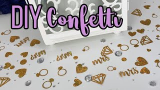 How to Make DIY Confetti with Cricut  Cricut Party Foil Projects [upl. by Rosenkranz269]