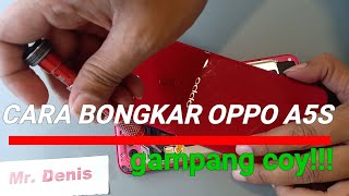 Disassembly OPPO A5S CPH1909  cara bongkar oppo A5S [upl. by Robbie]