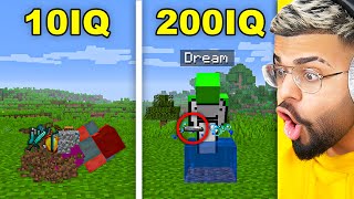 Reacting To 200 IQ vs 10 IQ MINECRAFT PLAYS [upl. by Spanos673]