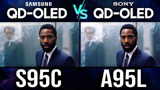 Sony A95L vs Samsung S95C  QDOLED Premium TV Comparison [upl. by Saxela]