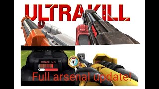 All the new ultrakill weapons and some changes Ultrakill Full arsenal update [upl. by Lowe139]