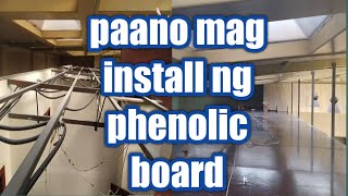 PHENOLIC BOARD INSTALLATION SLABCEILING [upl. by Ernestus]