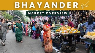 Bhayandar West Market Overview  Mira Bhayandar Market Tour  Market Overview Walking Mumbai Vlog [upl. by Kcirdnekal]