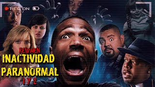 Inactividad Paranormal 1 y 2 Esto SI es Comedia  En 10 Minutos [upl. by Riabuz260]