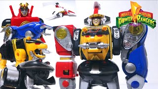 【パワーレンジャー】ずっしり合金仕様！ ニンジャメガゾード （カクレンジャー 隠大将軍） LEGACY Mighty Morphin Power Rangers Ninja Megazord [upl. by Aicats]