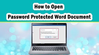 Unlock PasswordProtected Word Docs Easily  StepbyStep Guide [upl. by Wolk]