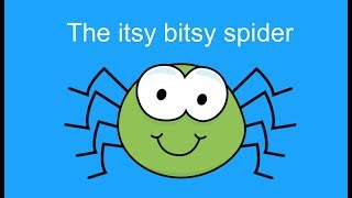 Itsy Bitsy Spider  Singalong Song for Kids Instrumental with lyrics [upl. by Karin]