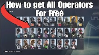 How To Get All The Operators in R6 For FREE [upl. by Wallis]