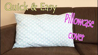 HOW TO SEW PILLOW CASE COVERS HOW TO MAKE PILLOWCASESSEW PILLOWCASE WITH FLAP PILLOWCASE TUTORIAL [upl. by Eppillihp560]