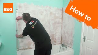 How to tile a bath splashback part 1 preparation [upl. by Laband]