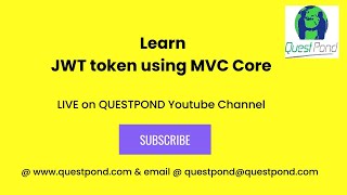 JWT Token using MVC Core  JWT Token in ASPNET Core  JWT Token Using In MVC Core  JSON Web Token [upl. by Suiratnod]