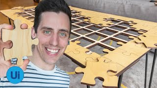 Building a DIY Jigsaw Puzzle Coffee Table [upl. by Morissa]