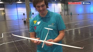 AMAZING Micro XXS Eta INDOOR POWERED GLIDER Daniel Hör Picasso of Depron [upl. by Akila950]