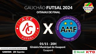 AGE 2x6 Marau  GAUCHÃO DE FUTSAL  01112024 [upl. by Oriel869]