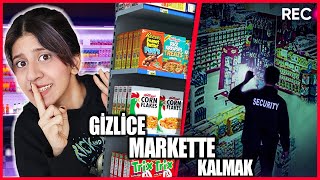 GECE GİZLİCE SÜPERMARKETTE KALDIK YAĞMUR KAYA [upl. by Ayocat]