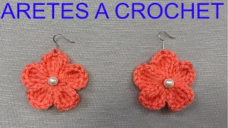 COMO TEJER PENDIENTES A CROCHET 🧶💍 [upl. by Zephan]