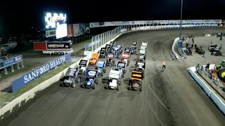 World of Outlaws NOS Energy Drink Sprint Cars at Huset’s Speedway June 21 2021  HIGHLIGHTS [upl. by Antonietta108]