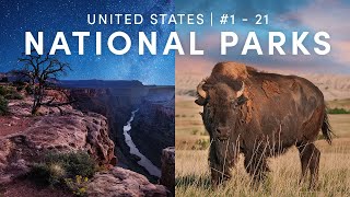 All 63 National Parks in the United States Pt 1 1  21 [upl. by Mota580]