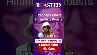 🚗 Stephen Colbert Hilariously Roasts 50 Cent for Matching His Clothes with His Cars 😂 [upl. by Christabelle]