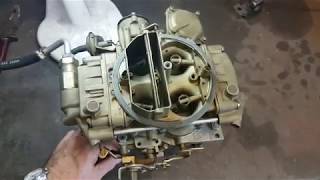 Flooding secondaries on Holley 4 barrel carburetor [upl. by Yelik]